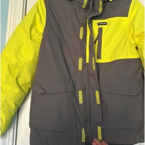 LANDS END Kids Squall Fleece Lined Waterproof Insulated Jacket Size Large